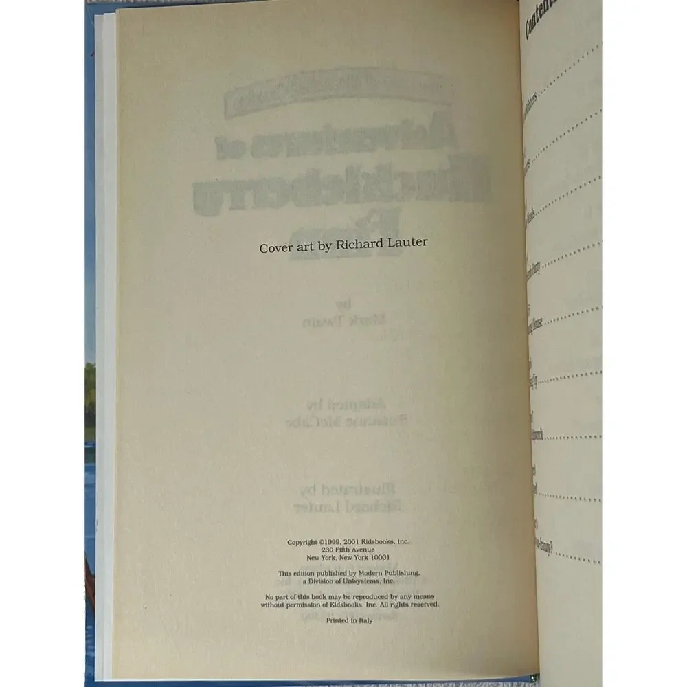 Adventures of Huckleberry Finn Mark Twain Hardcover Illustrated Vintage 1990